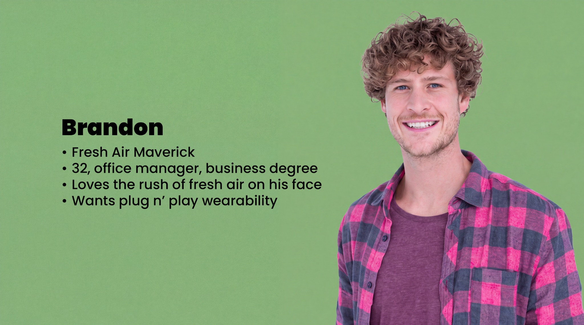 Brandon, a BOSS Audio customer persona