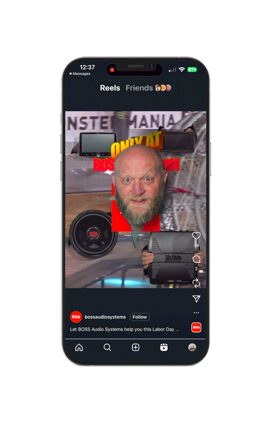 BOSS Audio creator-led social reel