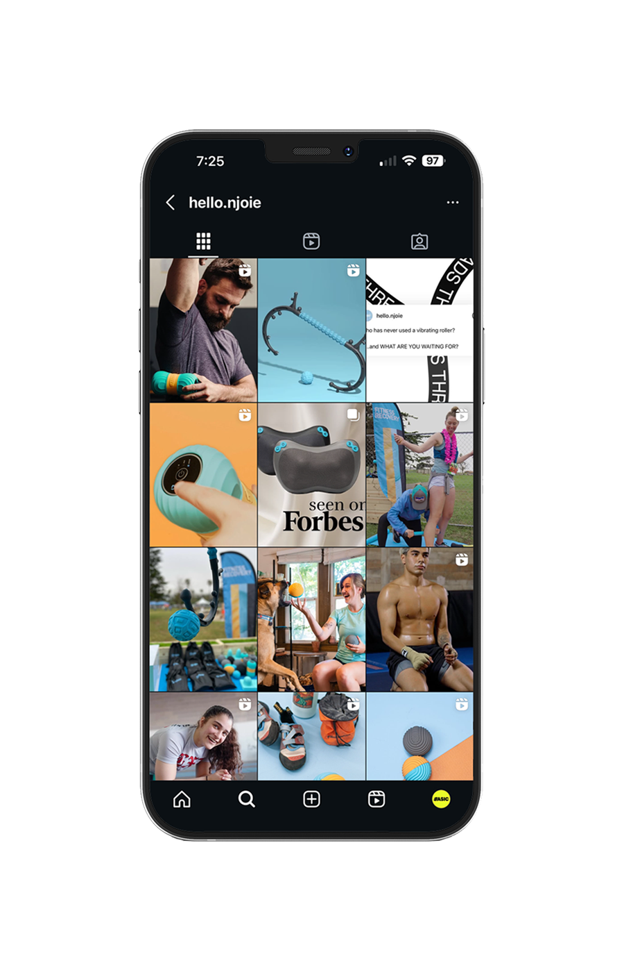 Njoie organic social media system